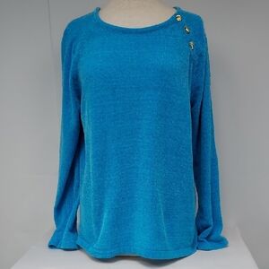 Lilly Pulitzer Pippin Ocean Breeze Blue Sweater, NWT
